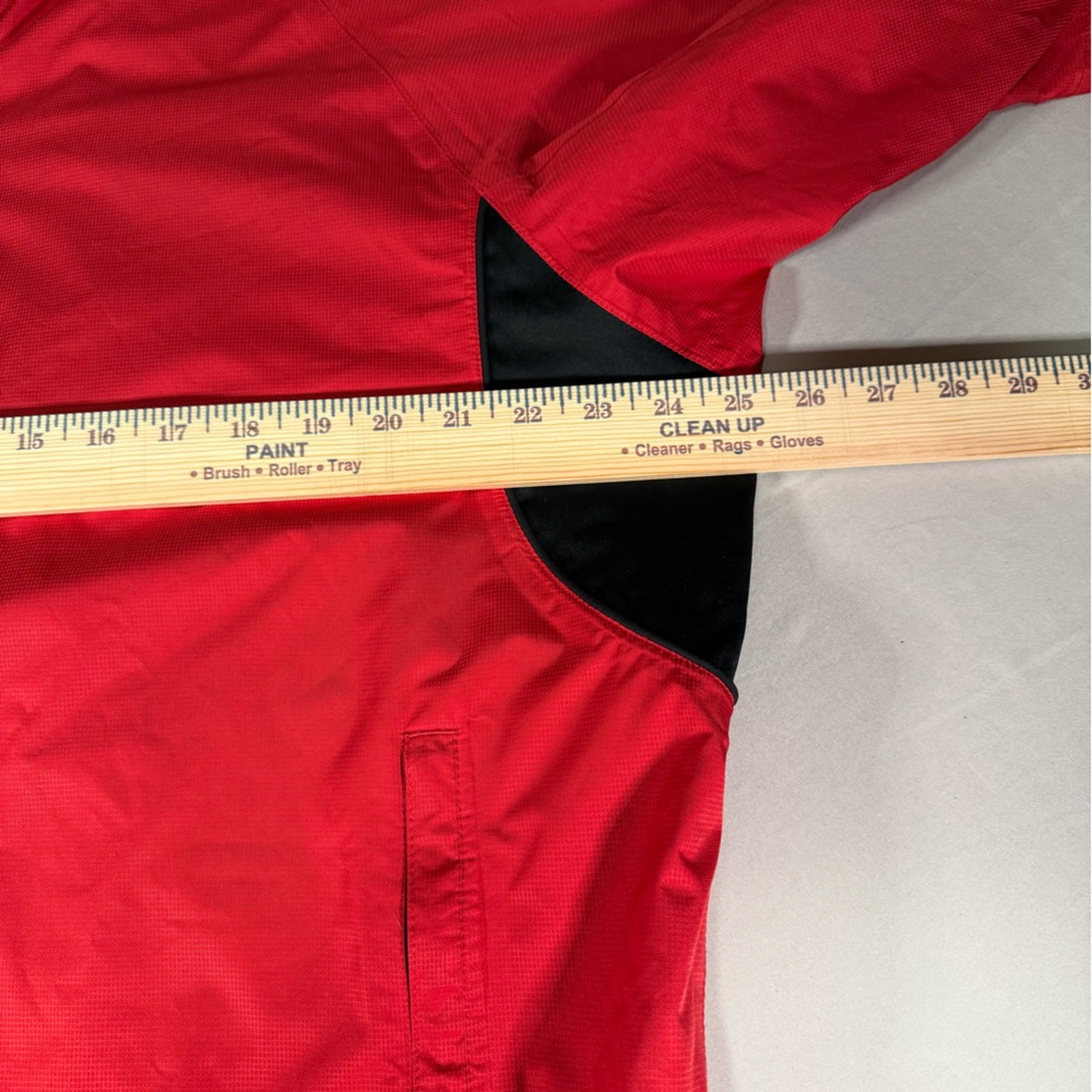 FootJoy DryJoys Golf Wind Jacket L‎ Red Short Sleeve - Picture 8 of 12